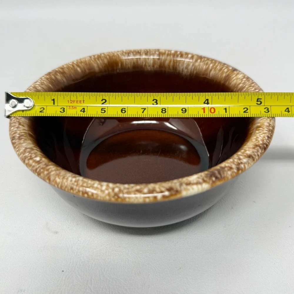 Hull Brown Drip Glaze 5 3/8